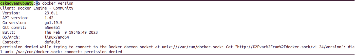 Docker 版本检查